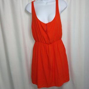 Zara Trafaluc Orange Dress Size M